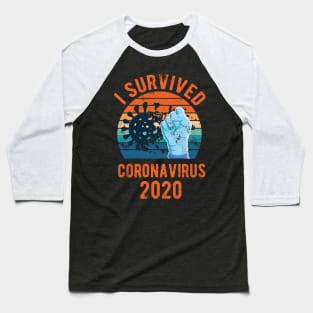 Coronavirus I Survived Coronavirus Baseball T-Shirt